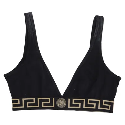 Sports-BH (Sort, Guld) fra Versace Bomuld, Elastan, Polyamid, Polyester