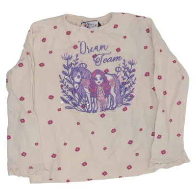 Langarmshirt (Weiß, Pink, Lila) von Infinity Kids Baumwolle