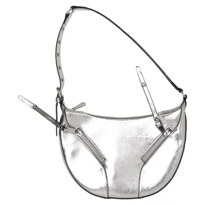 Shoulder-bag (Silver) from Bershka Polyester