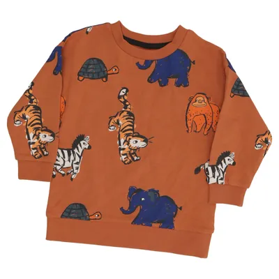 Sweatshirt (Brun, Flerfarvet) fra Next Bomuld