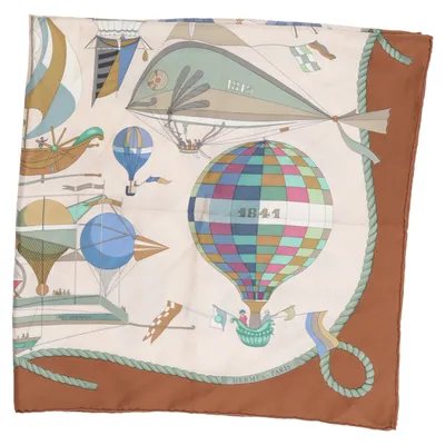 Halsdoek (Beige, Meerkleurig) van Hermès