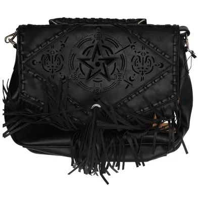 Shoulder-bag (Black) from Restyle Polyester, Polyurethane