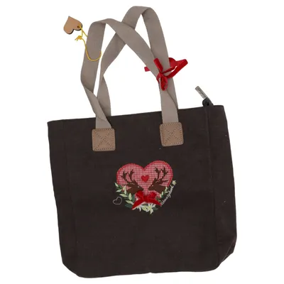 Shoulder-bag (Gray, Multicolored) from Adelheid Cotton, Polyester, Wool