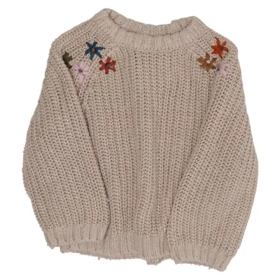 Sweater (Beige, Multicolored) from Zara Acrylic, Polyester, Wool