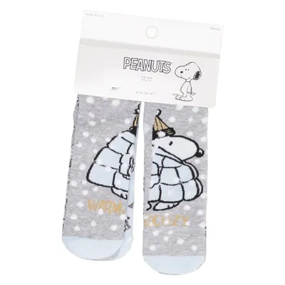Socks (Gray, Blue, Multicolored) from Peanuts Cotton, Elastane, Polyester