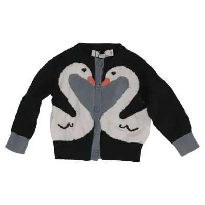Cardigan (Zwart, Wit, Blauw) van Stella McCartney Kids Katoen, Wol