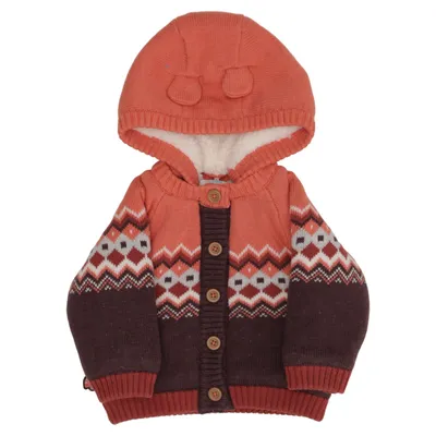 Kofta (Brun, Orange, Flerfärgad) från Boboli Polyester, Ull