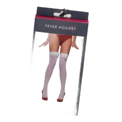 Nylon sokken (Opaque Hold-Ups With Bows) van Smiffy's Nylon