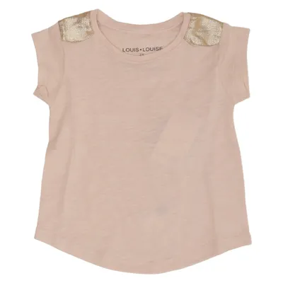 T-shirt (Beige, Guldfärgad) från Louis Louise Bomull