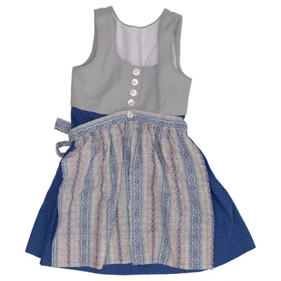 Dirndl (Gray, Blue, White)