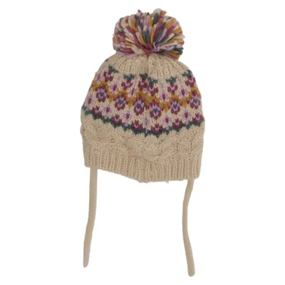 Bommelmütze (Beige, Mehrfarbig) von Zara Accessories Acryl, Polyester
