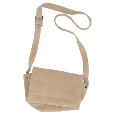 Shoulder-bag (Beige) from Yaya Women Cotton, Suede