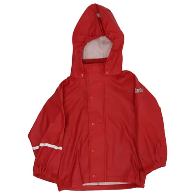 Regnjakke (Rød) fra Caretec Polyester, Polyurethan