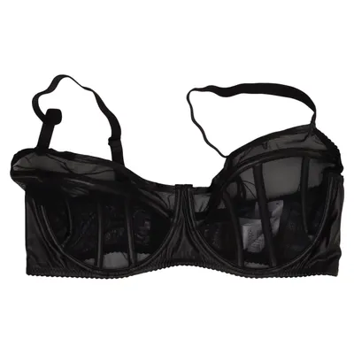 Bra (Black) from Cottelli Collection Elastane, Polyamide