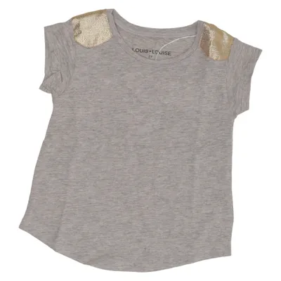 T-shirt (Grå, Guldfärgad) från Louis Louise Bomull