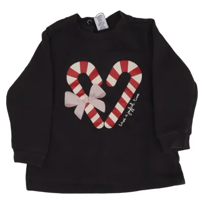 Sweatshirt (Black) from Dopo Dopo Baby Cotton, Polyester