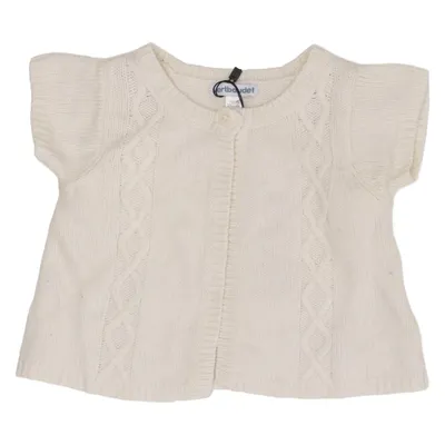 Cardigan (White) from Vertbaudet Cotton, Polyamide, Wool