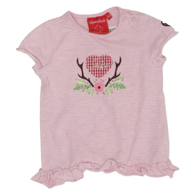 T-shirt (Rose, Blanc) de Bondi Coton, Élasthane