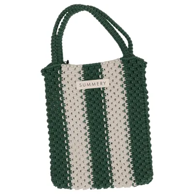 Handtasche (Grün, Weiß) von Summery Copenhagen
