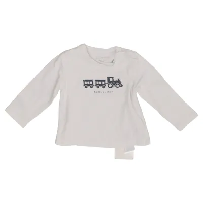 T-shirt à manches longues (Blanc) de Bellybutton Élasthane, Coton biologique