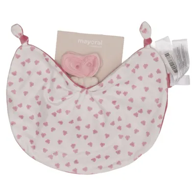 Snuttefilt (Vit, Rosa) från Mayoral Newborn Polyester