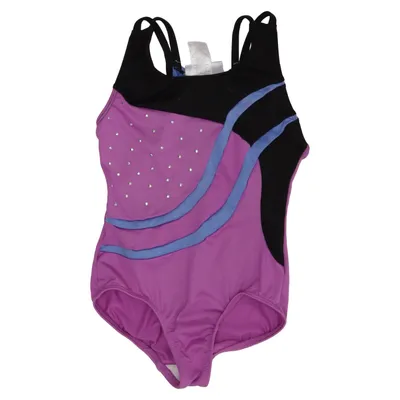 Gymnastikdragt (Lilla, Sort, Blå) fra Danskin Elastan, Polyester