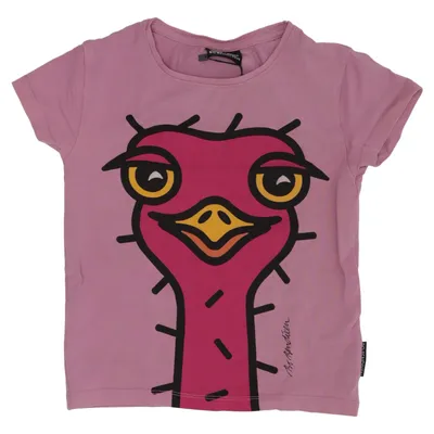 T-shirt (Pink, Multicolored) from Bo Bendixen Cotton, Elastane