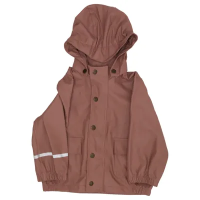 Regnjacka (Rosa) från Mikk-line Polyuretan, Återvunnen polyester