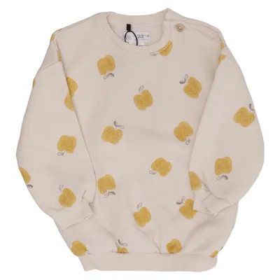 Sweatshirt (White, Yellow, Multicolored) from Zara Cotton, Elastane