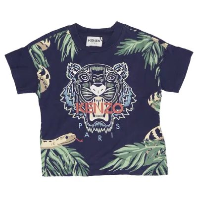 T-shirt (Blue, Multicolored) from Kenzo Kids Cotton