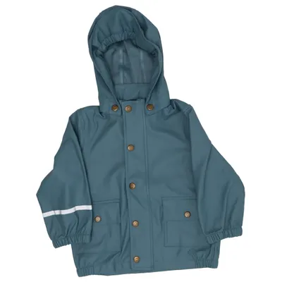 Rain jacket (Blue) from Mikk-line Polyurethane, Recycled polyester