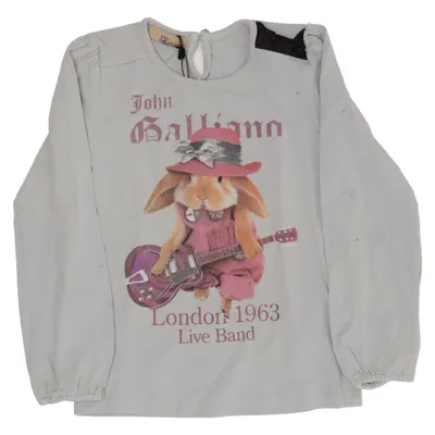 Långärmad t-shirt (Petrol) från John Galliano Bomull, Elastan, Polyester, Viskos