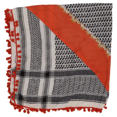 Neckerchief (Orange, Black, White) from Erfurt Cotton