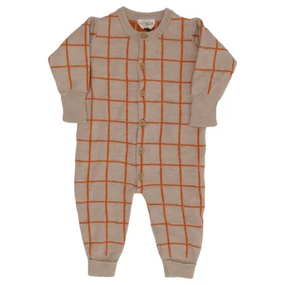 Sparkdräkt (Beige, Orange) från Voksi Merinoull