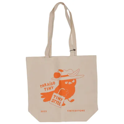 Canvas bag (Beige, Orange) from Tinycottons