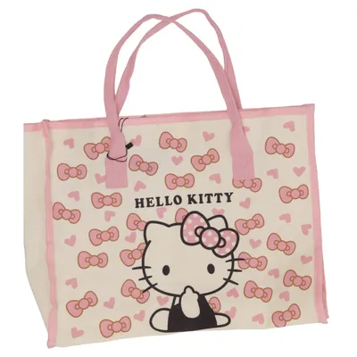 Canvas bag (White, Pink, Multicolored) from Hello Kitty by Sanrio