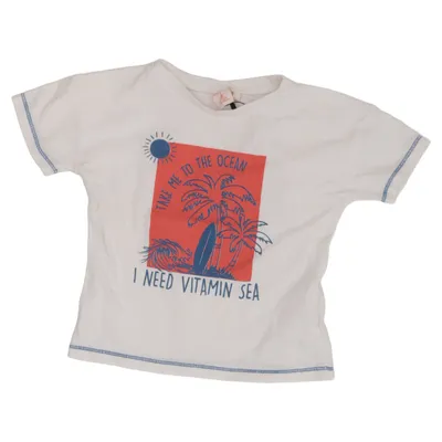 T-shirt (Hvid, Flerfarvet) fra Koton Baby Bomuld