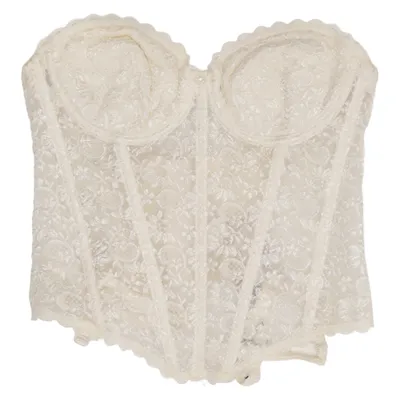 Bustier (Blanc) de Di Lorenzo Élasthane, Polyamide