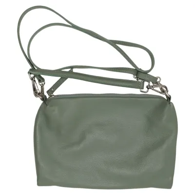 Umhängetasche (Grün) Leder