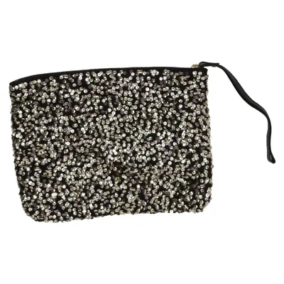 Abendtasche (Schwarz, Silber) von H&M Baumwolle, Polyester