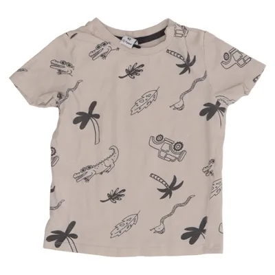 T-shirt (Beige, Black) from Dopo Dopo Baby Cotton