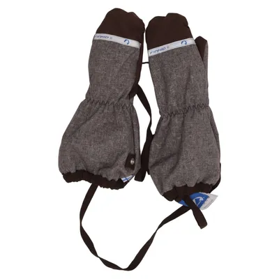 Mittens (Gray, Brown) from Finkid Polyamide, Polyester