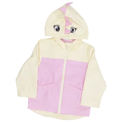Rain jacket (Yellow, Pink) from Infinity Kids Polyester, Viscose
