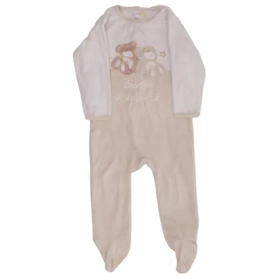 Strampler (Weiß, Beige) von Baby Baby Elasthan, Polyester
