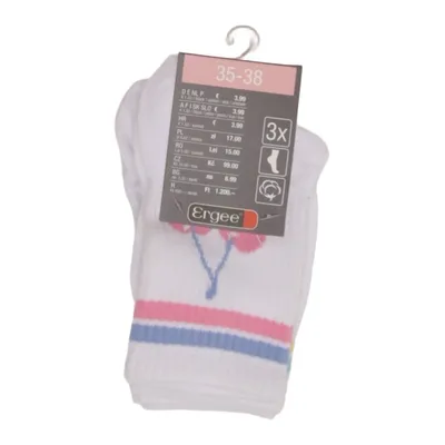 Strümpfe (Weiß, Pink, Blau) von Ergee Baumwolle