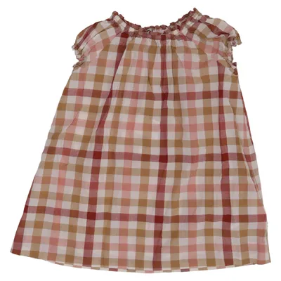 Dress (Red, Brown, White) from Bonpoint Cotton