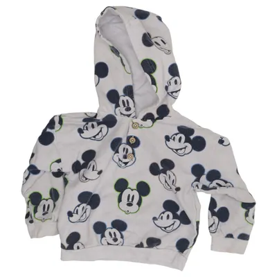 Kapuzenpullover (Weiß, Blau) von Disney Baby Elasthan, Bio-Baumwolle, Polyester