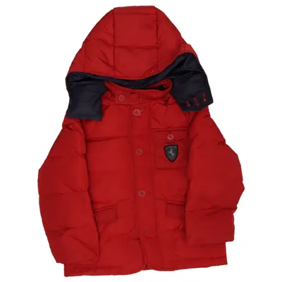 Winterjas (Rood) van Scuderia Ferrari Dons, Veer, Polyester