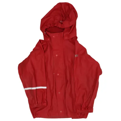 Regnjakke (Rød) fra Caretec Polyester, Polyurethan