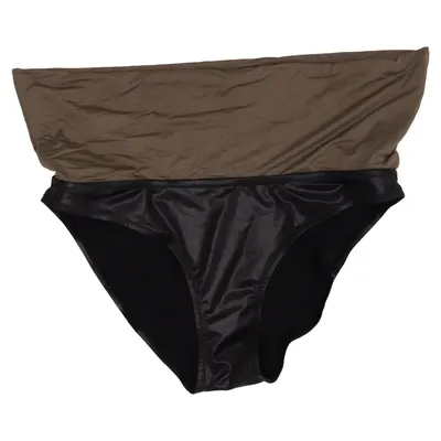 Bas de bikini (Marron, Noir) de O Beach Élasthane, Polyamide, Polyester